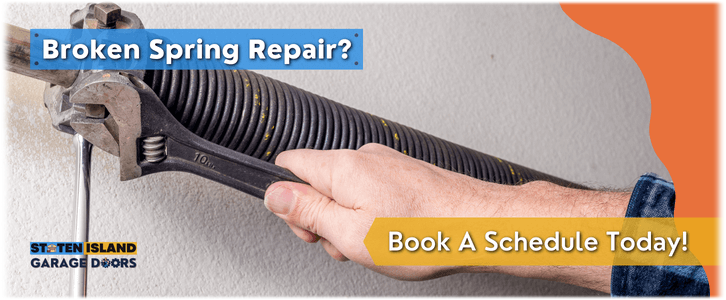 Broken Garage Door Spring Repair Staten Island NY (718) 550-7446